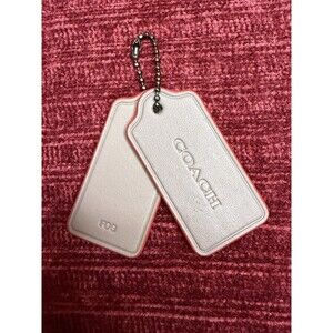 New-Coach Hang Tags Fob Charm 2 Piece Bag Charm